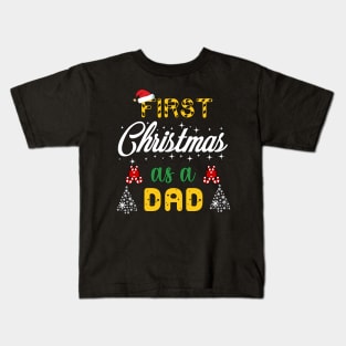 First Christmas as a dad Kids T-Shirt